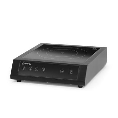 Indukční vařič 3500 D XL, HENDI, Černá, 230V/3500W, 355x400x(H)100mm | 239957